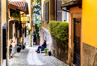 Waiting for a diner, Italy